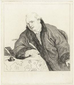 Portrait of Composer and Etcher Johan Antoni Kauclitz Colizzi by Louis Bernard Coclers