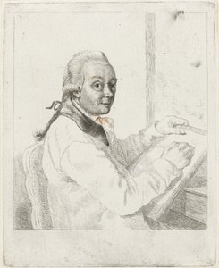 Portrait of the Artist Johannes Janson, Drawing