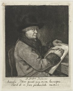 Portrait of the Artist Johannes Janson, Drawing