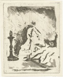 Study Sheet with Candlestick by Louis Bernard Coclers