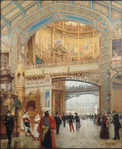 The Galerie des Machines of the World Fair in Paris 1889 by Louis Beroud