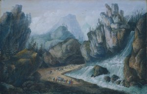 Torrent and Waterfall in the Alps, 1792