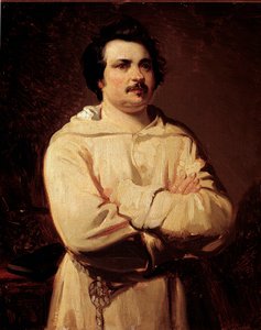 Portrait of the French Writer Honore de Balzac by Louis Boulanger