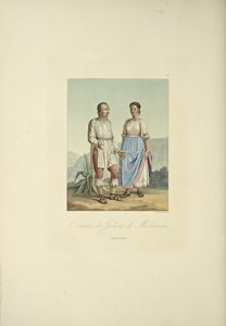 Costumes of the Mechoacan Indians, illustration from 