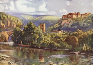 On the River Tagus, Toledo by Louis Burleigh Bruhl
