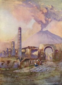 Pompeii, Vesuvius in the distance