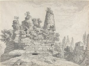 The Tomb of the Horatii and the Curatii at Albano by Louis Chaix