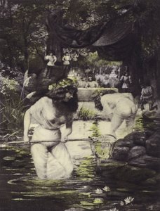 Ginevra and Isotta, Tenth Day, Sixth Story by Louis Chalon