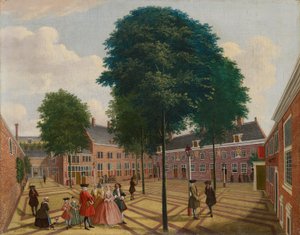The Large Courtyard of the Lepers Home
