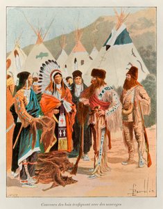 Trapper in Canada by Louis Charles Bombled