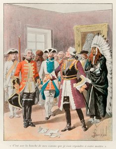 Louis de Frontenac Receiving the English Emissary Summoning Him to Hand Over the City of Quebec in 1690; Histoire de la