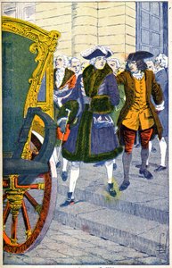 Damiens waiting for the life of Louis XV by Louis Charles Bombled