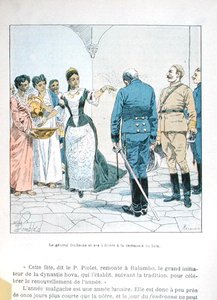 General Duchesne and his officers at the ceremony of the bath of Queen Ranavalona III, from 