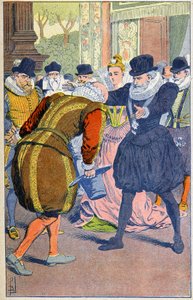 Henri IV and Sully by Louis Charles Bombled