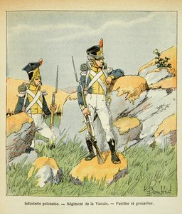 Polish Infantry; Regiment of the Vistula; fusilier and grenadier by Louis Charles Bombled