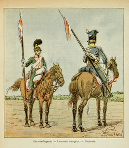 Light Horses of the Guard: French and Polish Lancier by Louis Charles Bombled