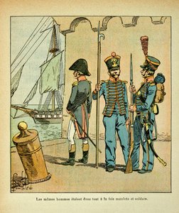 French Sailor and Soldier by Louis Charles Bombled