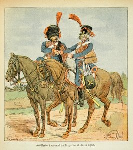 Artillery on Horse of the Guard and the Line by Louis Charles Bombled