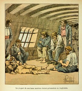 French prisoners on the English pontoons