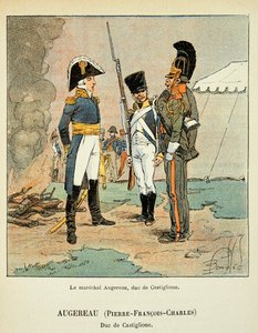 Illustration from the book The Memorial of Saint Helene by Count Emmanuel de Las Cases: Le Marechal Pierre Augereau, Duke of Castiglione by Louis Charles Bombled