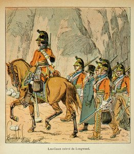 Las Cases arrested by order of Hudson Lowe by Louis Charles Bombled