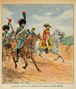 The First Consul and Hunters of the Consular Guard (Illustration from 