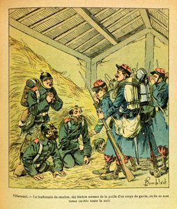 The Eastern Army of Eugene Sergeant, Illustrated by Louis Bombled: Six Badois Come Out of the Straw