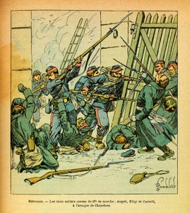 The Eastern Army of Eugene Sergeant, Illustrated by Louis Bombled: Assault of the Village of Chenebier