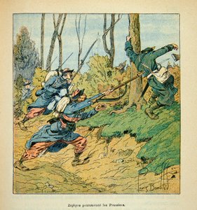 The Army of the Loire: French Soldiers Pursuing Prussians During the War of 1870 by Louis Charles Bombled
