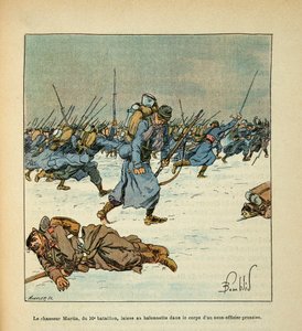 The Army of the Loire by Eugene Sergent, Illustrated by Louis Bombled: Battle of Le Mans, January 1871, Private Collection
