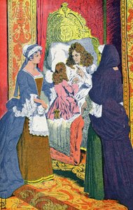 Louis XIV on His Deathbed by Louis Charles Bombled