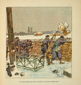 The Army of the Loire: The French Shooters of Paris Defend the Cemetery of Montsort (Alencon) in January 1871