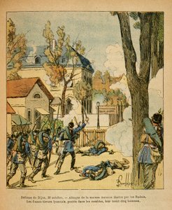 The Eastern Army of Eugene Sergeant, Illustrated by Louis Bombled: Defense of Dijon on October 30 by Louis Charles Bombled