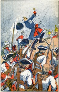 The French army faces the Russians at the siege of Gdansk by Louis Charles Bombled