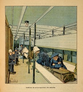 The War in Madagascar: Interior of a Hospital Ship Repatriating Sick Soldiers, Private Collection