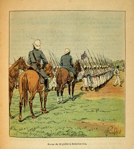 Revue des Troupes July 14 by Louis Charles Bombled