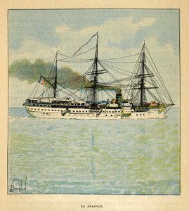 The Hospital Ship the Shamrock en Route to Madagascar by Louis Charles Bombled