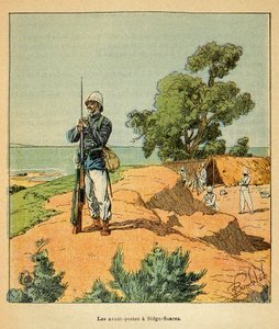 The War in Madagascar: French outpost in Diego-Suarez in Madagascar in 1885 by Louis Charles Bombled
