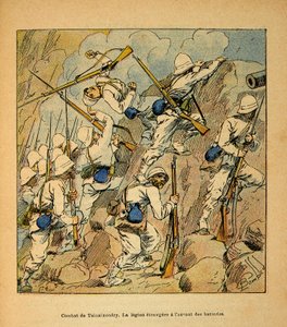 The War in Madagascar: Battle of Tsinainondry, the Foreign Legion at the Assault of the Hovas Batteries in 1895 by Louis Charles Bombled
