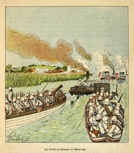 The War in Madagascar: The Marine Infantry Attacked the City of Marovoay in 1895 by Louis Charles Bombled