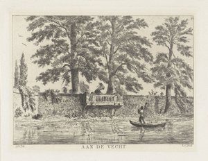Conversation over the Garden Wall (Aan de Vecht) by Louis Charles Hora Siccama