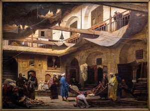 The Carpet Bazaar in the Khan Khalil in Cairo