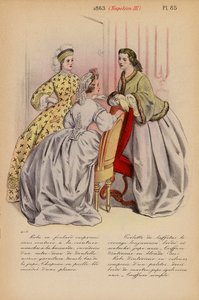 French fashion: 1863, Napoleon III by Louis Colas