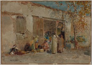 Moroccan Scene by Louis Comfort Tiffany