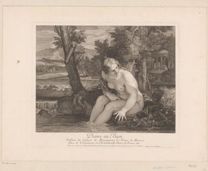 Bathing Diana by Louis Desplaces
