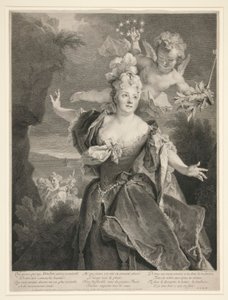 Portrait of Marie Anne de Chateauneuf (called Duclos) by Louis Desplaces