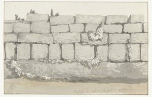 Exterior of the Outer Wall of the Ancient Temple in the Old City of Manduria (Voyage en Italie, en Sicile et à Malte - 1778)
