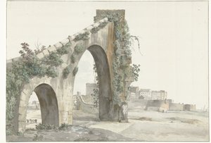 View of the Aqueduct and the City of Taranto (Voyage en Italie, en Sicile et à Malte - 1778)