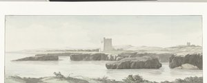 View of the Adriatic Coast with an Observation Tower Across from Monopoli