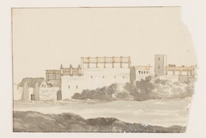 Monastery in Bisceglia by Louis Ducros